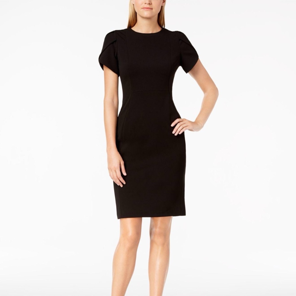 Calvin Klein Tulip Sleeve Sheath Dress NWT
